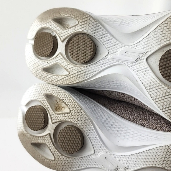 Skechers Performance Go Walk 4 Pursuit Walking Slip On Shoe Heathered Beige Sz 6 - Picture 15 of 16